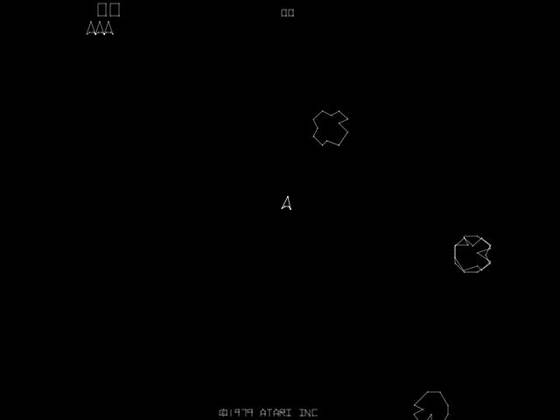 Screenshot of Asteroids (1979) from RAWG