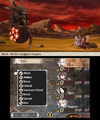 Screenshot of Bravely Default from RAWG