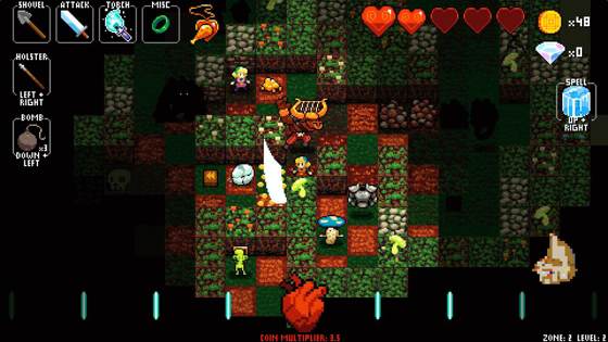Screenshot of Crypt of the NecroDancer from RAWG
