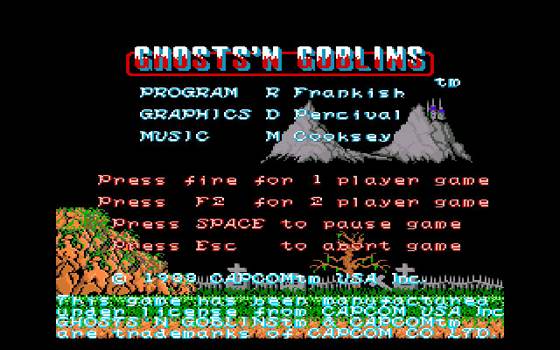 Screenshot of Ghosts 'n Goblins (1985) from RAWG