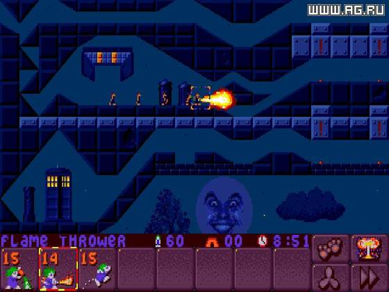 Screenshot of Lemmings 2: The Tribes from RAWG