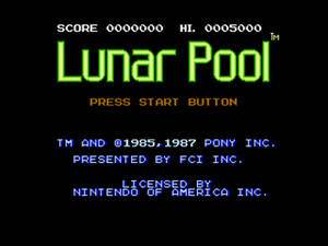 Screenshot of Lunar Pool from RAWG