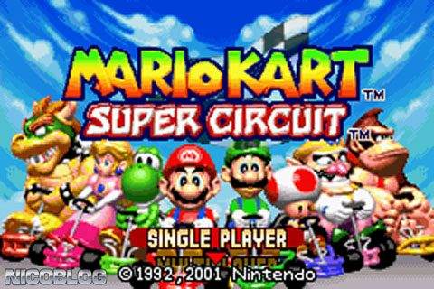 Screenshot of Mario Kart: Super Circuit from RAWG