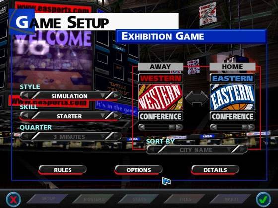 Screenshot of NBA Live 99 from RAWG