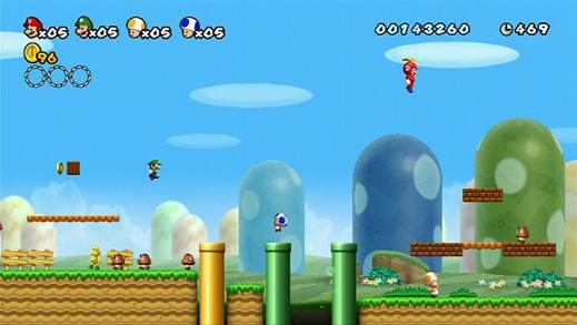 Screenshot of New Super Mario Bros. Wii from RAWG