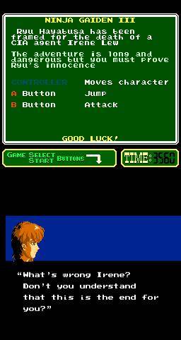 Screenshot of Ninja Gaiden III: The Ancient Ship of Doom (1991) from RAWG