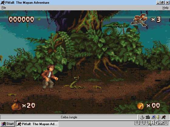 Screenshot of Pitfall: The Mayan Adventure from RAWG