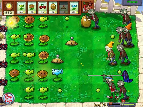 Screenshot of Plants vs. Zombies from RAWG