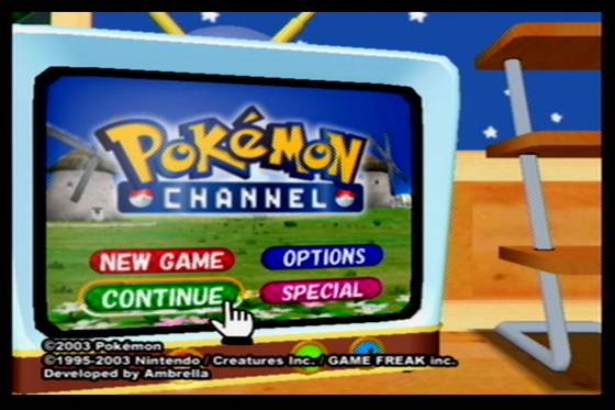 Screenshot of Pokémon Channel from RAWG