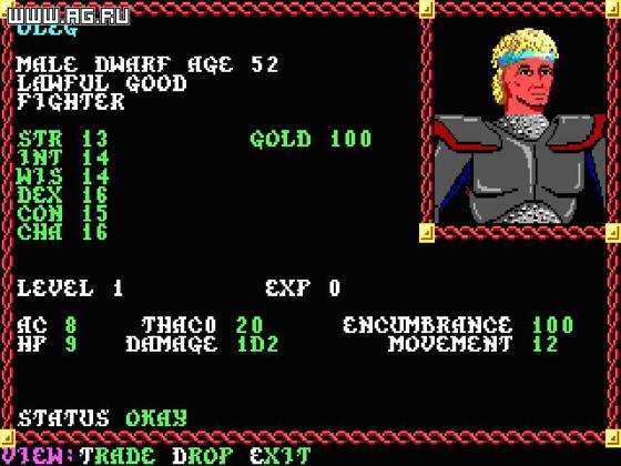 Screenshot of Pool of Radiance from RAWG