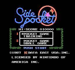 Screenshot of Side Pocket (1986) from RAWG