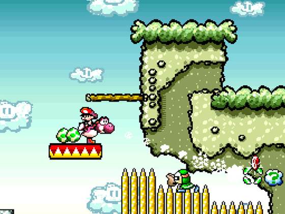 Screenshot of Super Mario World 2: Yoshi's Island from RAWG