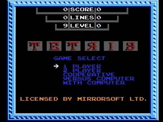 Screenshot of Tetris (Tengen) from RAWG