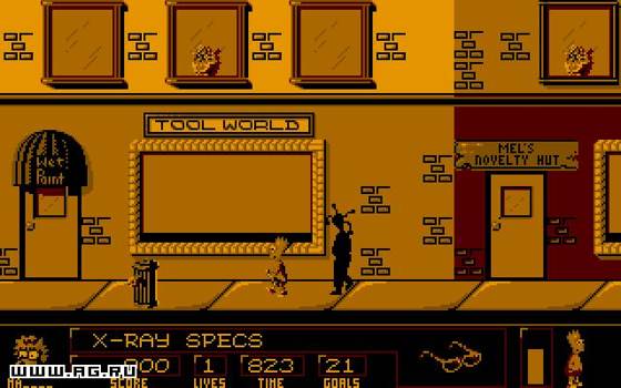 Screenshot of The Simpsons: Bart vs. the Space Mutants from RAWG