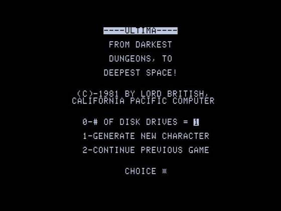 Screenshot of Ultima (Old) from RAWG