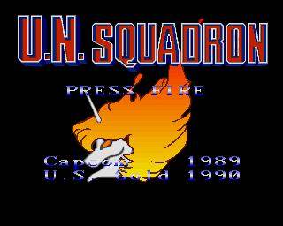 Screenshot of U.N. Squadron from RAWG