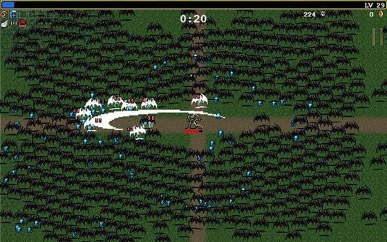 Screenshot of Vampire Survivors from RAWG