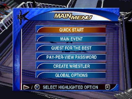 Screenshot of WCW Mayhem from RAWG