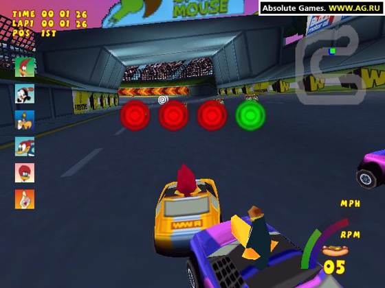 Screenshot of Woody Woodpecker Racing from RAWG