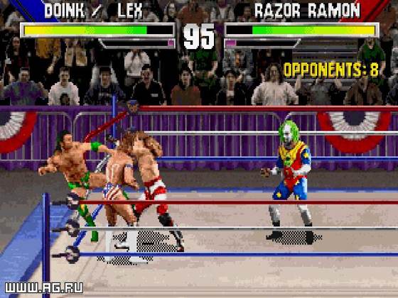 Screenshot of WWF WrestleMania: The Arcade Game from RAWG