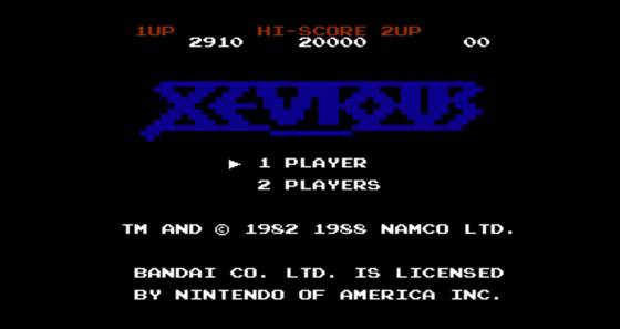 Screenshot of Xevious from RAWG